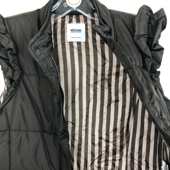 Moschino Buffer Quilted Vest Jacket Made in Italy - Picture 3 of 7